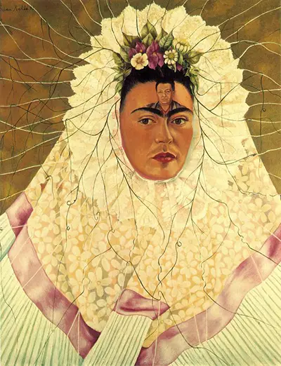 Zelfportret als een Tehuana Frida Kahlo